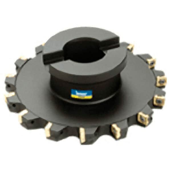 Iscar - Shell Mount B Connection, 0.3543" Cutting Width, 63/64" Depth of Cut, 100mm Cutter Diam, 1-1/16" Hole Diam, 11 Tooth Indexable Slotting Cutter - FST Toolholder, Q/XPMT Insert - Benchmark Tooling