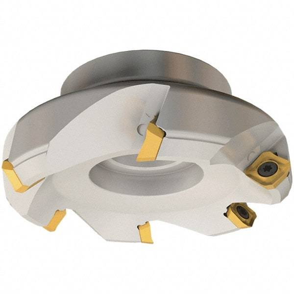 Iscar - 135mm Cut Diam, 40mm Arbor Hole, 6.5mm Max Depth of Cut, 45° Indexable Chamfer & Angle Face Mill - 7 Inserts, SE.. 12 Insert, Right Hand Cut, 7 Flutes, Series IscarMill - Benchmark Tooling