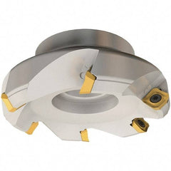 Iscar - 135mm Cut Diam, 40mm Arbor Hole, 6.5mm Max Depth of Cut, 45° Indexable Chamfer & Angle Face Mill - 7 Inserts, SE.. 12 Insert, Right Hand Cut, 7 Flutes, Series IscarMill - Benchmark Tooling