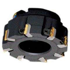 Iscar - 8 Inserts, 100mm Cut Diam, 32mm Arbor Diam, 18mm Max Depth of Cut, Indexable Square-Shoulder Face Mill - 0/90° Lead Angle, 50mm High, TPK.. Insert Compatibility, Series Mill2000 - Benchmark Tooling