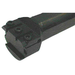Iscar - GHIC, Internal, Neutral, 1.18" Max Depth of Cut, 0.11 to 1/4" Groove Width, Indexable Grooving Tool Holder - GI.., TIP Insert Compatibility, 2.28" Shank Height, 1-1/2" Shank Width, 12" OAL - Benchmark Tooling