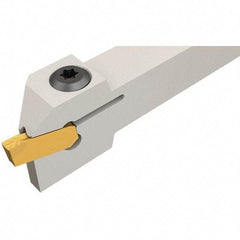Iscar - GHM, External, Left Hand, 4.8mm Max Depth of Cut, 4mm Max Groove Width, Indexable Grooving Tool Holder - GI.. Insert Compatibility, 12mm Shank Height, 12mm Shank Width, 110mm OAL - Benchmark Tooling