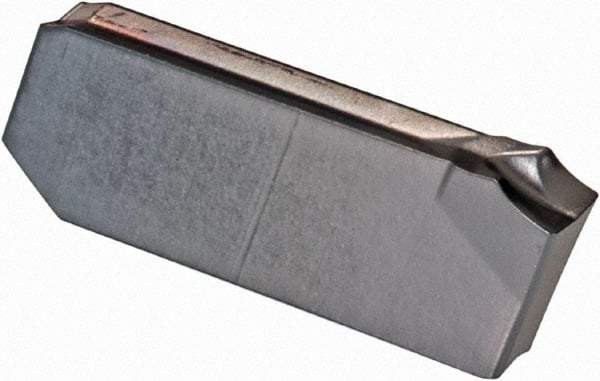 Iscar - GIM2.2 J IC354 Grade, 0.087" Cutting Width, Carbide Cutoff Insert - Right Hand Lead Angle, 0.0067" Cnr Rad, TiN/TiCN Coated, Single End - Benchmark Tooling