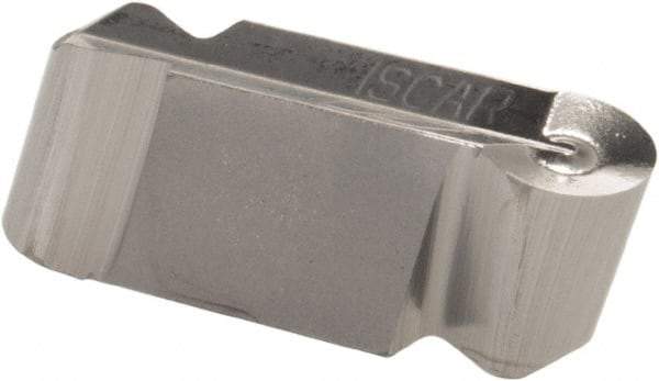 Iscar - 400200GIPA Grade IC20, 3.99mm Cutting Width Carbide Grooving Insert - 2.01mm Max Depth of Cut, Neutral, 2.01mm Corner Radius, Uncoated - Benchmark Tooling