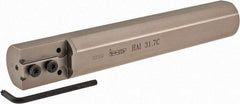 Iscar - HAI, Internal, Right Hand, Indexable Grooving Tool Holder - 1-1/4" Shank Width, 8" OAL, Through Coolant - Benchmark Tooling