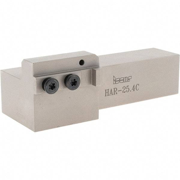 Iscar - External Thread, 5-1/2" OAL, Right Hand Indexable Grooving Cutoff Toolholder - 1" Shank Height x 1" Shank Width, HAR Toolholder Style, Series Heliface - Benchmark Tooling