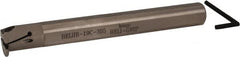 Iscar - HELII, Internal, Right Hand, 0.197" Max Depth of Cut, 0.118 to 1/8" Groove Width, Indexable Grooving Tool Holder - 3/4" Shank Width, 6-1/2" OAL, Through Coolant - Benchmark Tooling