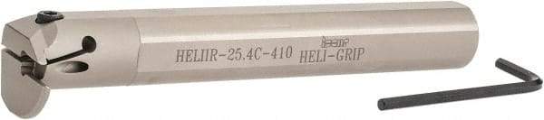 Iscar - HELII, Internal, Right Hand, 0.393" Max Depth of Cut, 0.157 to 3/16" Groove Width, Indexable Grooving Tool Holder - 1" Shank Width, 7" OAL, Through Coolant - Benchmark Tooling