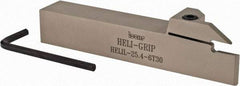 Iscar - HELI, External, Left Hand, 0.236 to 1/4" Groove Width, Indexable Grooving Tool Holder - DG.. 6303, GRIP 6.. Insert Compatibility, 1" Shank Height, 1" Shank Width, 6" OAL - Benchmark Tooling