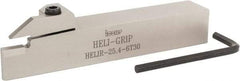 Iscar - HELI, External, Right Hand, 0.236 to 1/4" Groove Width, Indexable Grooving Tool Holder - 1" Shank Height, 1" Shank Width, 6" OAL - Benchmark Tooling