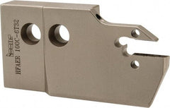 Iscar - 6mm Groove Width, 32mm Max Depth of Cut, Right Hand Cut, HFAE Indexable Grooving Blade - DGN/DGNC/DGNM-C, DGN/DGNM-J/JS/JT, DGN-UT/UA, DGN-W, GRIP, HFPR/L, HGPL Insert Style, Series Heliface - Benchmark Tooling