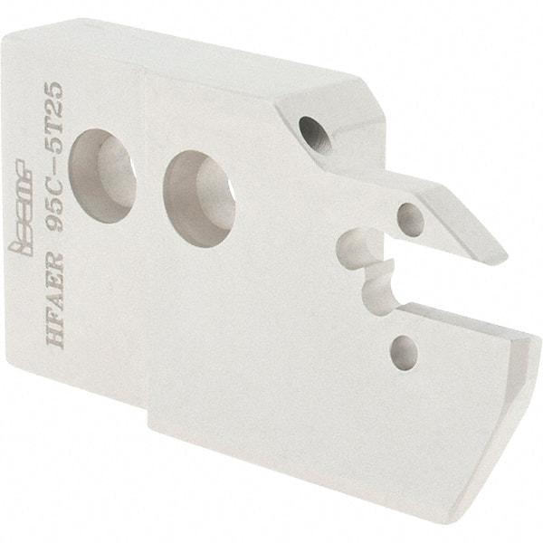 Iscar - 5mm Groove Width, 25mm Max Depth of Cut, Right Hand Cut, HFAE Indexable Grooving Blade - DGN/DGNC/DGNM-C, DGN/DGNM-J/JS/JT, DGN-UT/UA, DGN-W, GRIP, HFPR/L, HGPL Insert Style, Series Heliface - Benchmark Tooling