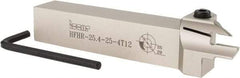 Iscar - HFH, External, Right Hand, 0.47" Max Depth of Cut, 0.157" Max Groove Width, Indexable Grooving Tool Holder - DG.., GRIP, HG.. Insert Compatibility, 1" Shank Height, 1" Shank Width, 6" OAL - Benchmark Tooling