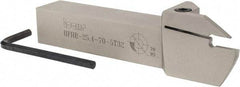 Iscar - HFH, External, Right Hand, 1.26" Max Depth of Cut, 0.197" Min Groove Width, Indexable Grooving Tool Holder - 1" Shank Height, 1" Shank Width, 6" OAL - Benchmark Tooling