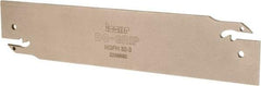 Iscar - 1.2598" Blade Height, 0.0945" Blade Width, 5.9055" OAL, Neutral Cut, Double End Indexable Cut-Off Blade - HGFH Blade - Benchmark Tooling