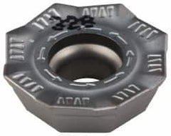 Iscar - OEMT060405 76 Grade IC328 Carbide Milling Insert - TiCN Finish, 0.1866" Thick, 0.5618" Inscribed Circle, 0.5mm Corner Radius - Benchmark Tooling