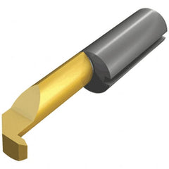 Iscar - 15mm Cutting Depth, 6mm Diam, Internal Thread, Solid Carbide, Single Point Threading Tool - TiCN/TiN Finish, 30mm OAL, 6mm Shank Diam, 2.3mm Projection from Center, 1.25mm Max Pitch, 60° Profile Angle - Exact Industrial Supply