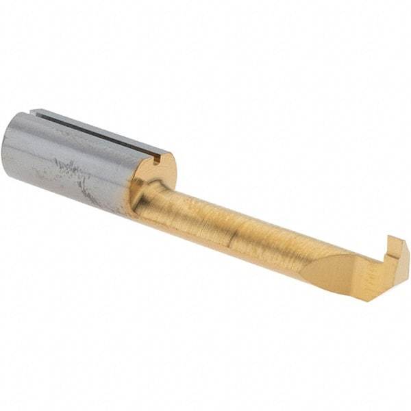 Iscar - 1.5mm Groove Width, 6.81mm Min Hole Diam, 24mm Max Hole Depth, Grooving Grooving Tool - 2.49mm Projection, 0.63" Shank Length, 40.01mm OAL, Solid Carbide, TiN Finish - Exact Industrial Supply