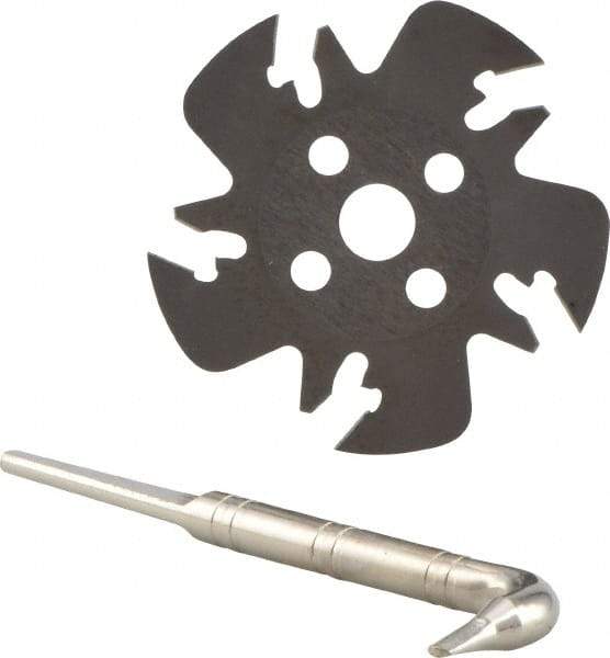Iscar - Arbor Hole Connection, 0.5906" Depth of Cut, 63mm Cutter Diam, 0.3937" Hole Diam, 5 Tooth Indexable Slotting Cutter - SGSF Toolholder, GSF. Insert - Benchmark Tooling