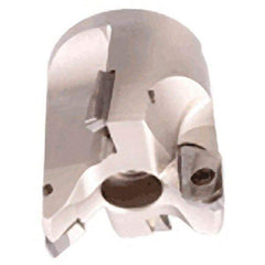 Iscar - 2-1/2" Cut Diam, 1" Arbor Hole, 1.55" Max Depth of Cut, Indexable Chamfer & Angle Face Mill - 4 Inserts, APCR 22.... Insert, Right Hand Cut, 2 Flutes, Series SM - Benchmark Tooling