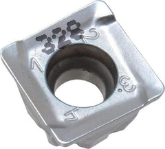 Iscar - S90MT1106 R Grade IC328 Carbide Milling Insert - TiCN Finish, 0.2362" Thick, 0.4291" Inscribed Circle, 0.8mm Corner Radius - Benchmark Tooling