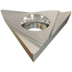 Iscar - TPGH321 R Grade IC70 Carbide Turning Insert - Uncoated, 60° Triangle, 3/8" Inscr Circle, 1/8" Thick, 1/64" Corner Radius - Benchmark Tooling