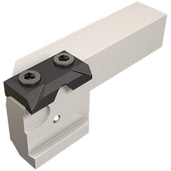 Iscar - 100mm OAL, Right Hand Indexable Grooving Cutoff Toolholder - 20mm Shank Height x 20mm Shank Width, GI.. Insert Style, UBHC Toolholder Style, Series Cut Grip - Benchmark Tooling