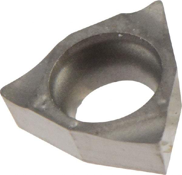 Iscar - WCGT020102 Grade IC30N Cermet Turning Insert - 80° Trigon, 5/32" Inscr Circle, 1/16" Thick, 0.0079" Corner Radius - Benchmark Tooling