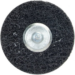 Merit Abrasives - 4" Very Coarse Grade Deburring Disc - 1/4" Shank Diam, Shank Connection - Benchmark Tooling