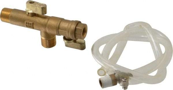 PRO-SOURCE - 1/2" Inlet, Self Cleaning Condensate Drain Kit - 1/2" NPT Outlet, 0 to 600 psi - Benchmark Tooling