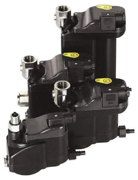 Domnick Hunter - 1/2" Inlet, Zero Air-Loss Level Sensing Condensate Drain - 1/8" NPT Outlet, 3 to 232 psi, 3,532 CFM Receiver Compressor, 7,063" CFM Refrigerated Dryer - Benchmark Tooling