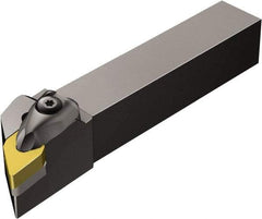 Sandvik Coromant - DDJNL, Left Hand Cut, -3° Lead Angle, 1" Shank Height x 1" Shank Width, Negative Rake Indexable Turning Toolholder - 6" OAL, DNMG 432 Insert Compatibility, Series T-Max P - Benchmark Tooling