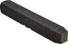 Made in USA - 5/32" Character Size, 7 Character, Heavy Duty Individual Steel Stamp - Steel, Individual - Benchmark Tooling