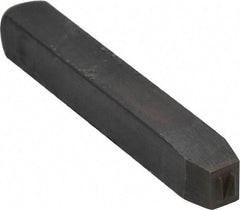 Made in USA - 5/32" Character Size, N Character, Heavy Duty Individual Steel Stamp - Steel, Individual - Benchmark Tooling