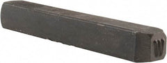 Made in USA - 5/32" Character Size, W Character, Heavy Duty Individual Steel Stamp - Steel, Individual - Benchmark Tooling