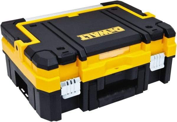 DeWALT - 8 Compartment Tool Box - 17-1/4" Wide x 6-3/8" Deep x 13" High, Structural Foam, Black/Yellow - Benchmark Tooling