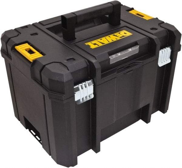 DeWALT - 1 Tray Tool Box - 17-1/4" Wide x 13" Deep x 11-7/8" High, Structural Foam, Black - Benchmark Tooling