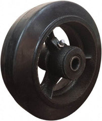 Value Collection - 6 Inch Diameter x 2 Inch Wide, Mold-On Rubber Caster Wheel - 410 Lb. Capacity, 5/8 Inch Axle Diameter, Roller Bearing - Benchmark Tooling