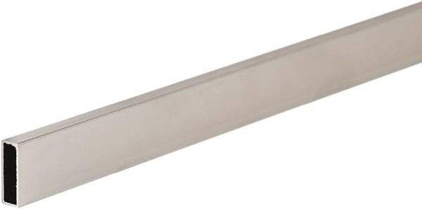 ECONOCO - 1/2" Wide, 1-1/2 High, Open Shelving Accessory/Component - Steel, Chrome Finish, 24" Long, Use with 1-1/4" Hangrail Brackets - Benchmark Tooling