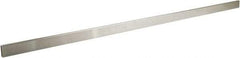 ECONOCO - 1/2" Wide, 1-1/2 High, Open Shelving Accessory/Component - Steel, Satin Chrome Finish, 48" Long, Use with 1-1/4" Hangrail Brackets - Benchmark Tooling