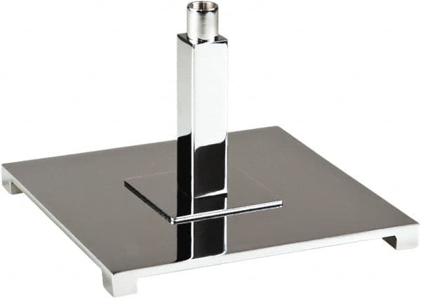 ECONOCO - 8" Wide, Open Shelving Accessory/Component - Steel, Chrome Finish, 8" Long, Use with 5/8" Flange Upright - Benchmark Tooling