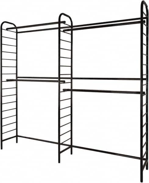 ECONOCO - 16" Wide, 88 High, Open Shelving Accessory/Component - Steel, Semi-Gloss Finish, 96" Long, Use with Ladder System - Benchmark Tooling