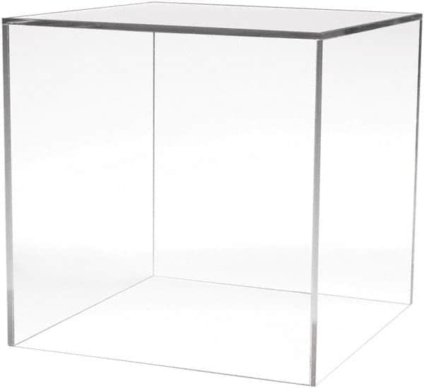 ECONOCO - 12" High x 12" Wide x 12" Deep, Display Cube Plastic Shelving - Clear - Benchmark Tooling