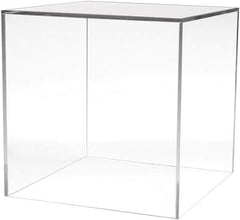 ECONOCO - 12" High x 12" Wide x 12" Deep, Display Cube Plastic Shelving - Clear - Benchmark Tooling