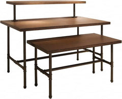 ECONOCO - 54" Long x 14" Wide x 12" High Stationary Table Nesting Topper - Dark Brown, Melamine Top - Benchmark Tooling