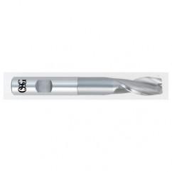 1-1/4 Dia. x 7-1/4 Overall Length 2-Flute Square End HSS-CO SE End Mill-Round Shank-Center Cutting-Uncoated - Benchmark Tooling