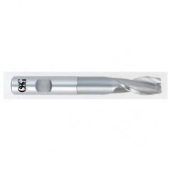 1-1/4 Dia. x 7-1/4 Overall Length 2-Flute Square End HSS-CO SE End Mill-Round Shank-Center Cutting-Uncoated - Benchmark Tooling