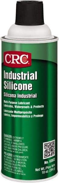 CRC - 16 oz Aerosol Silicone Lubricant - Clear, -40°F to 400°F, Food Grade - Benchmark Tooling