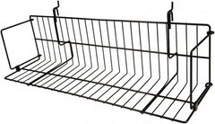 ECONOCO - 6-1/2 High, Open Shelving Accessory/Component - Steel, Epoxy Finish, 23-1/2" Long, Use with Slatwall, Gridwall or Slotted Standard Brackets - Benchmark Tooling