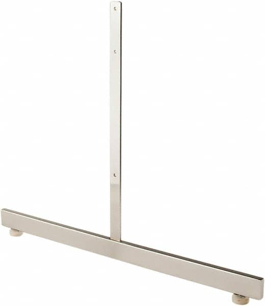 ECONOCO - 19-1/2 High, Open Shelving Accessory/Component - Steel, Chrome Finish, 24" Long, Use with Grid Panels - Benchmark Tooling